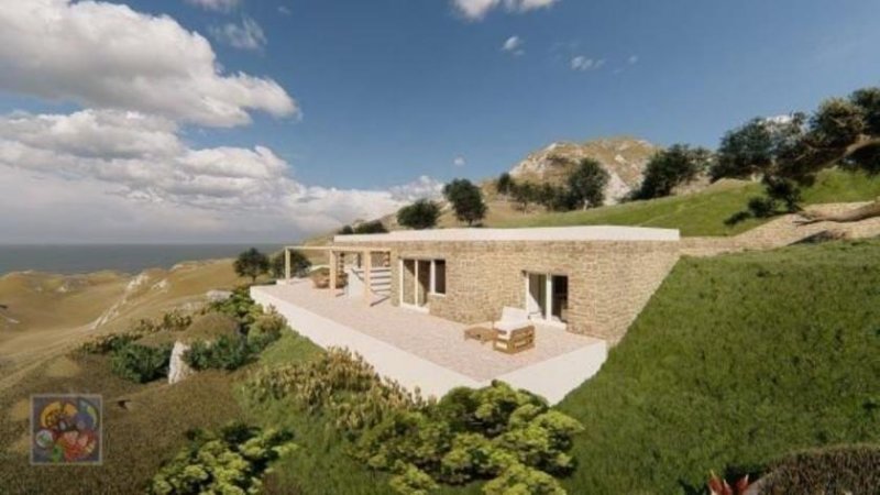 Pitisdia Kreta, Südküste Pitisdia luxuriöse Natursteinvilla (Projekt) mit Meerblick in der Nähe des Strandes Haus kaufen